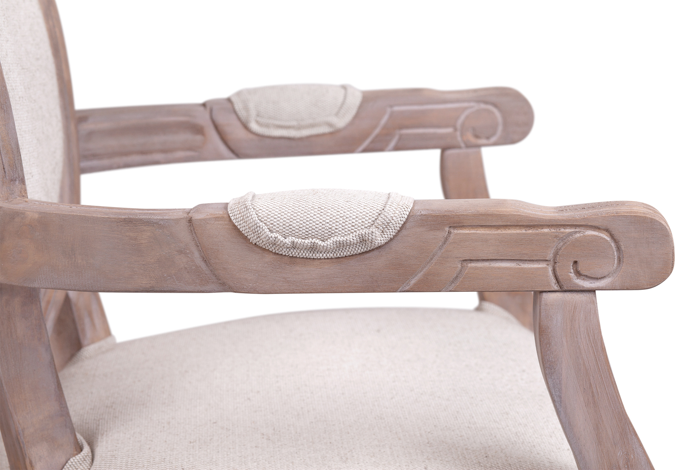 фото Мягкий стул с подлокотниками Volker Arm Beige V2 в интерьере