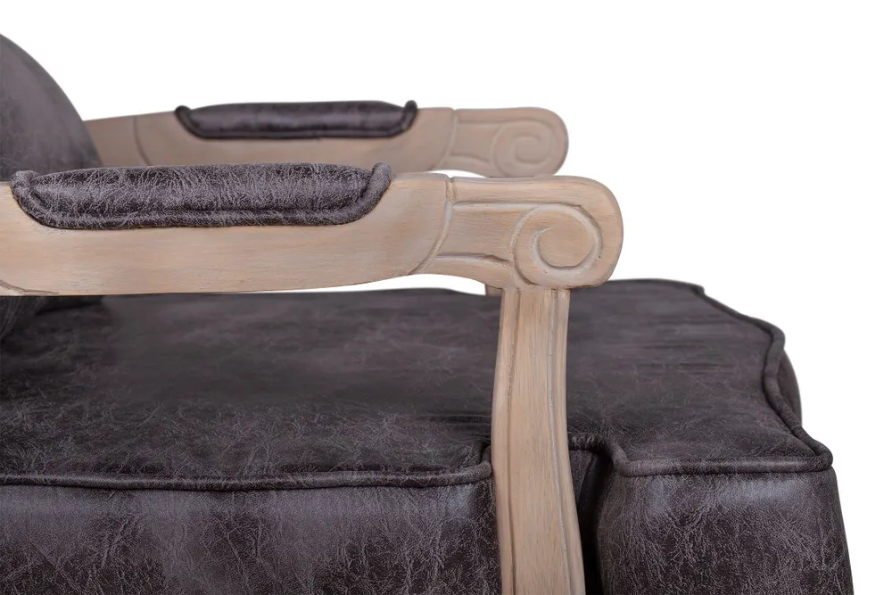 фото Мягкое полукресло с подлокотниками Nitro Brown V2