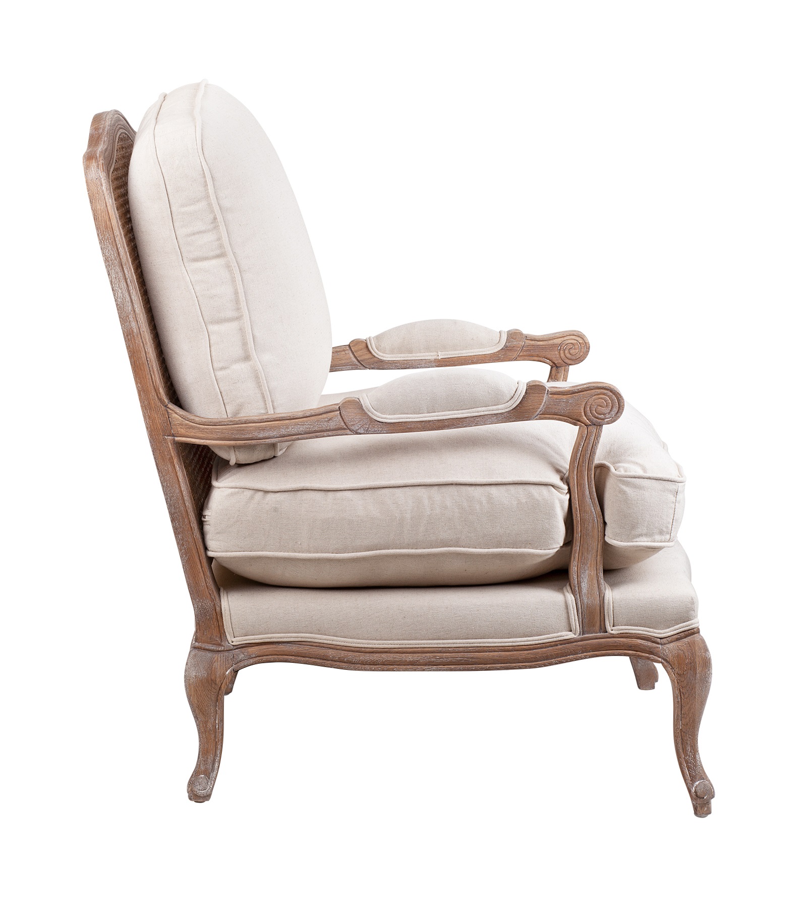 заказать Мягкое полукресло с подлокотниками Niro Rattan Beige