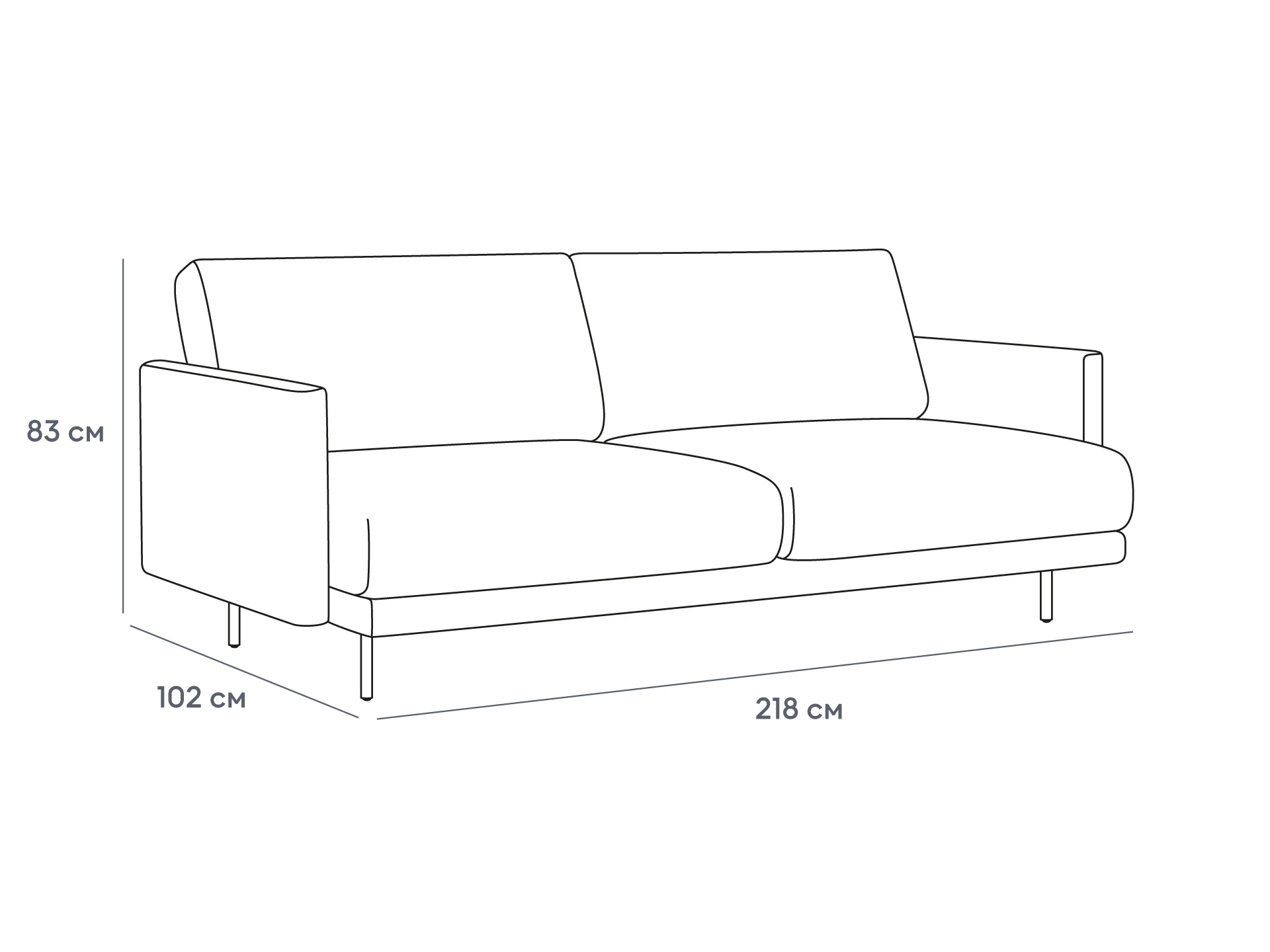 купить Диван Ricadi трёхместный в интернет-магазине в Москве купить Диван Ricadi трёхместный в интернет-магазине