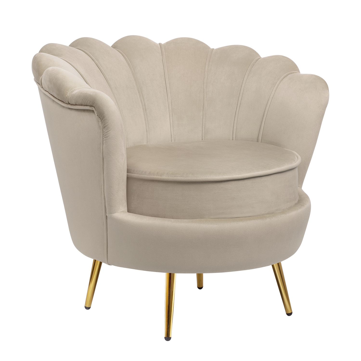 купить Низкое кресло ракушка Pearl Taupe