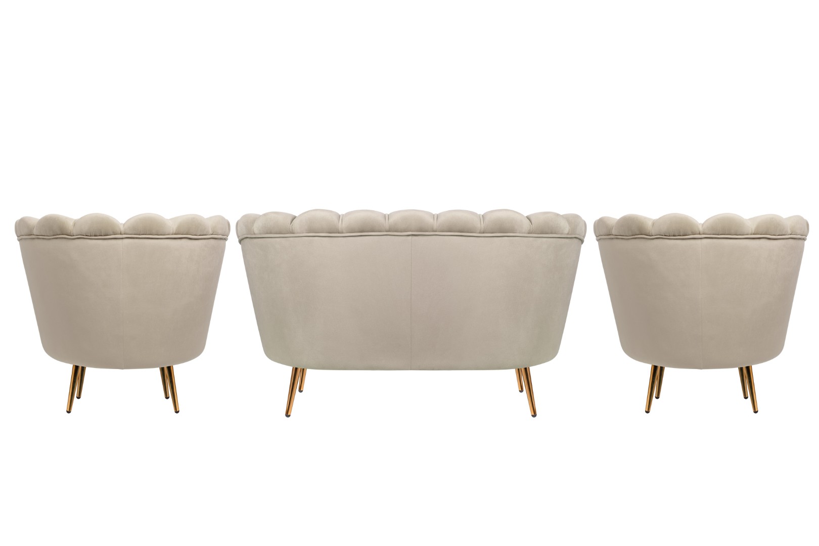 заказать Комплект кресел и дивана ракушка Pearl Double Taupe