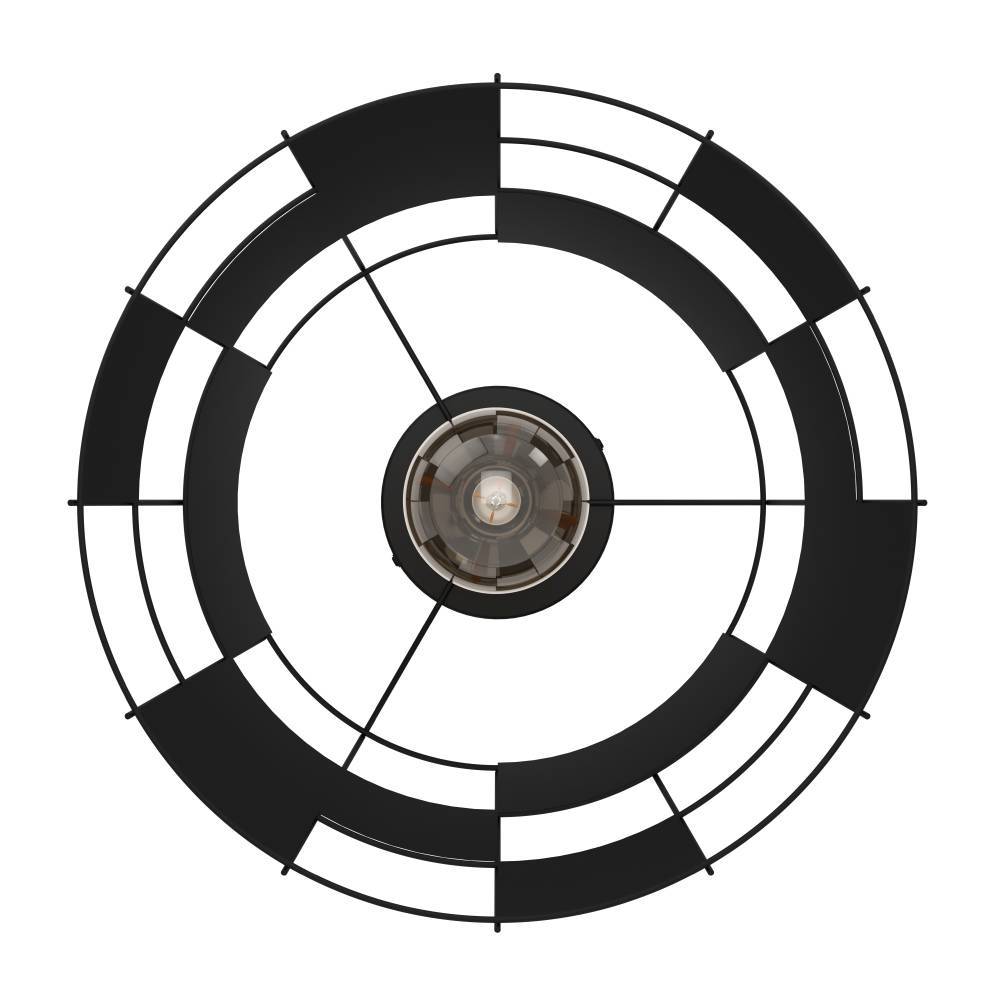 заказать 43891 Потолочный светильник PONTEFRACT, 1X40W (E27), ?420, сталь, черный