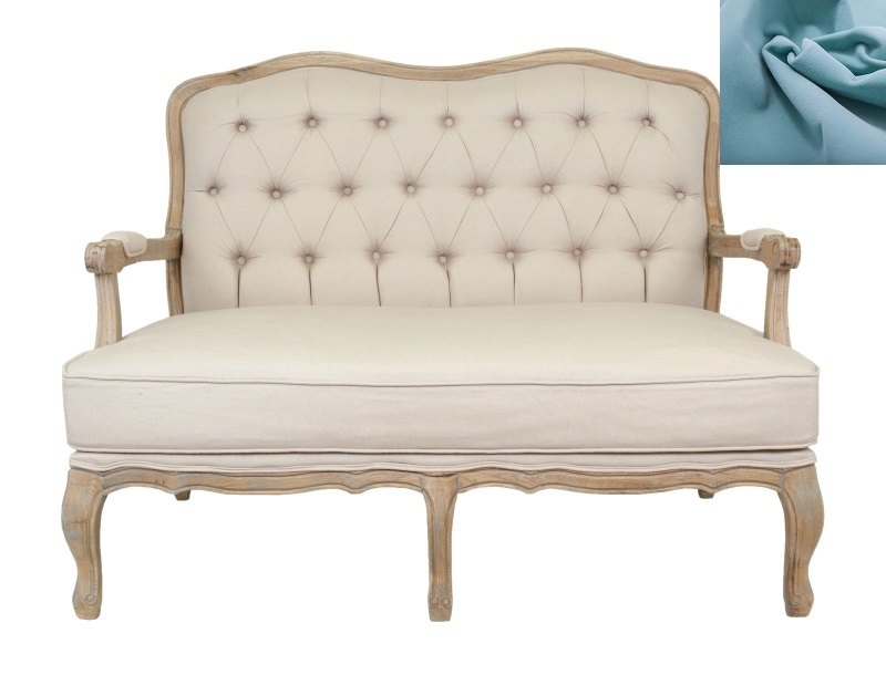 Прямой диван модерн Yareli цвет голубой в Москве Прямой диван модерн Yareli цвет голубой