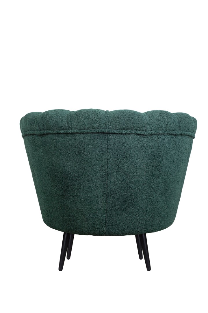 Низкое кресло ракушка Pearl зеленый Boucle на черных ножках в интернет-магазине в Москве Низкое кресло ракушка Pearl зеленый Boucle на черных ножках в интернет-магазине
