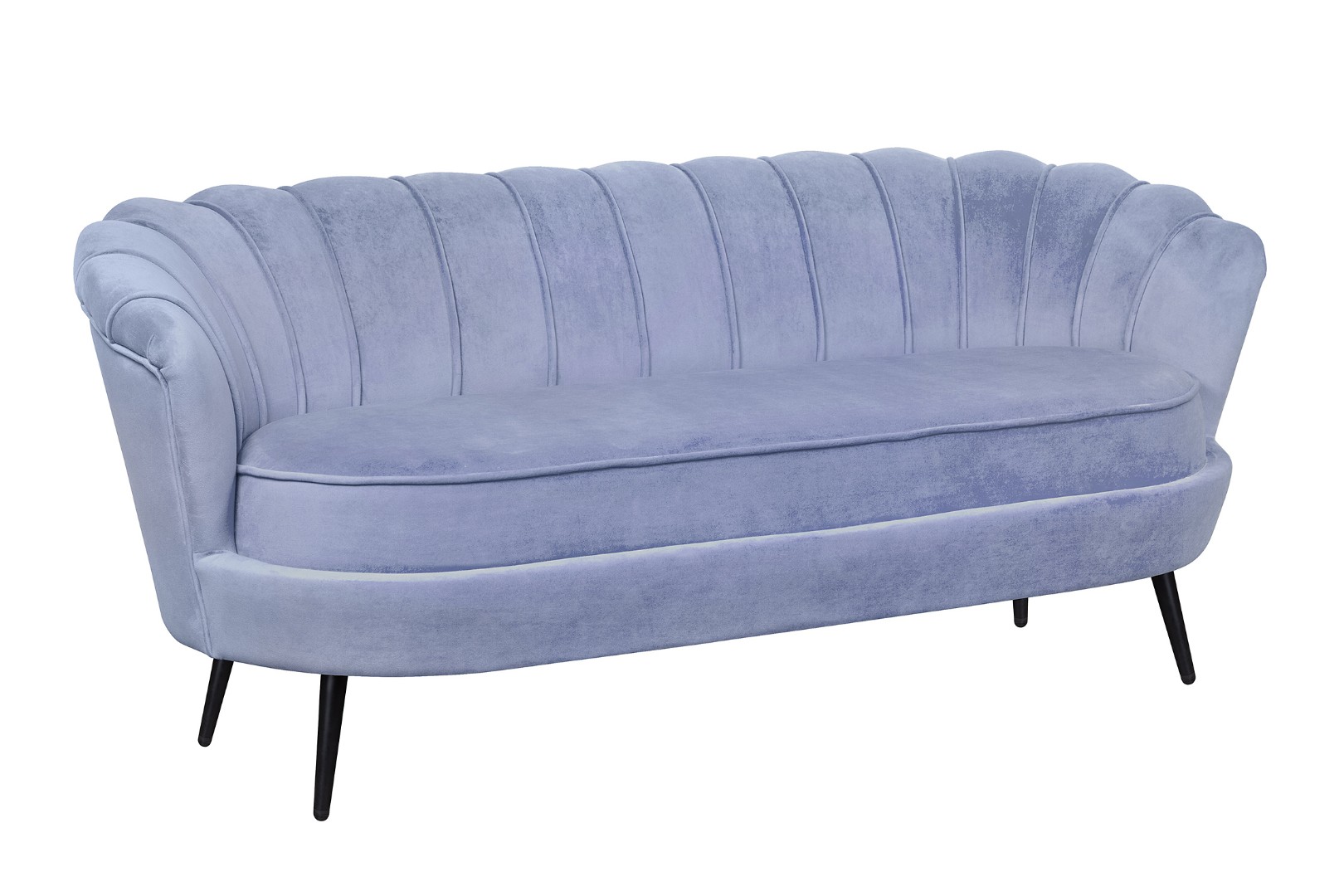 купить Диван ракушка для гостиниц Pearl Triple Blue на черных ножках в Москве купить Диван ракушка для гостиниц Pearl Triple Blue на черных ножках