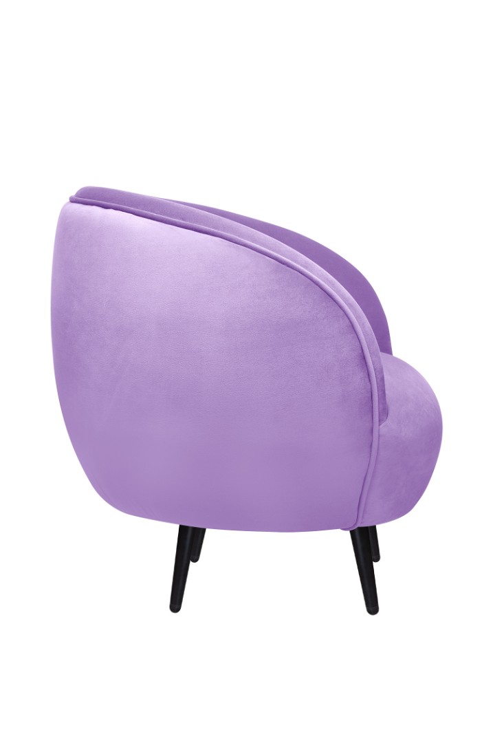 заказать Мягкое кресло Small Benee Purple на черных ножках