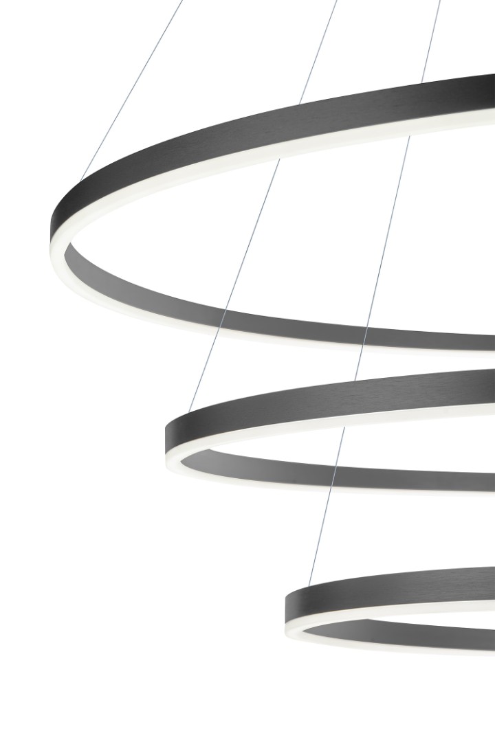 купить Люстра Orblaze 3 rings 600 black в интернет-магазине