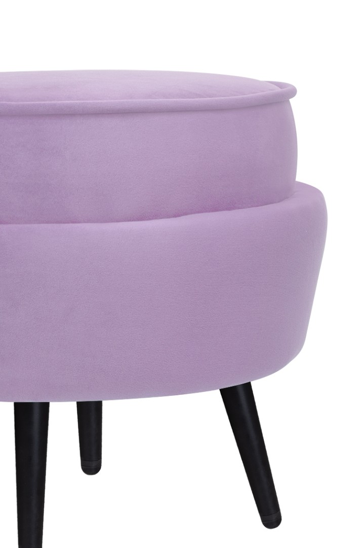 Пуф Pearl Adorn Purple на черных ножках в интернет-магазине в Москве Пуф Pearl Adorn Purple на черных ножках в интернет-магазине