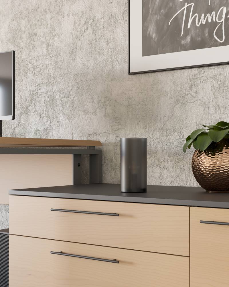 купить 901068 Настольная лампа GEO, 1х40W (E14), ?100, H600, стекло, пластик, серый