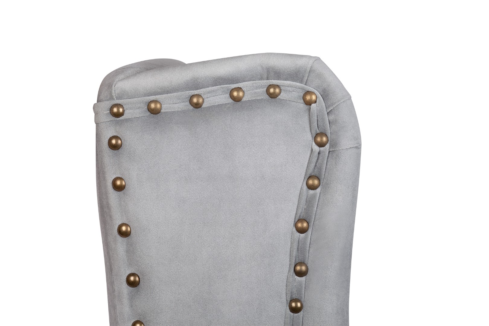 фото Дизайнерский барный стул Skipton Grey Velvet