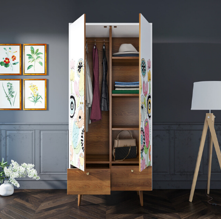 купить Шкаф двухстворчатый "Berber" принт 3 арт BB16/Print_03