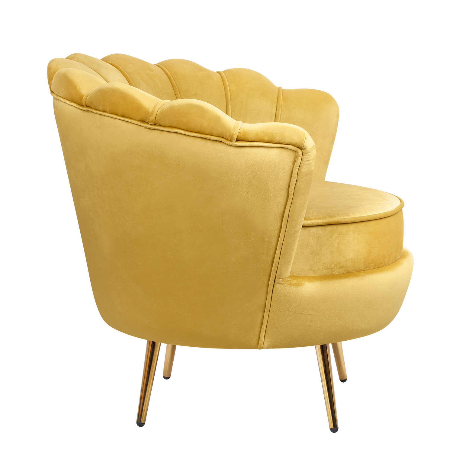 заказать Низкое кресло ракушка Pearl Yellow