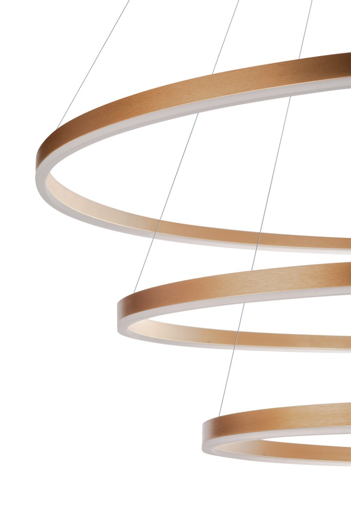 фото Люстра Orblaze 3 rings 600 gold в интерьере