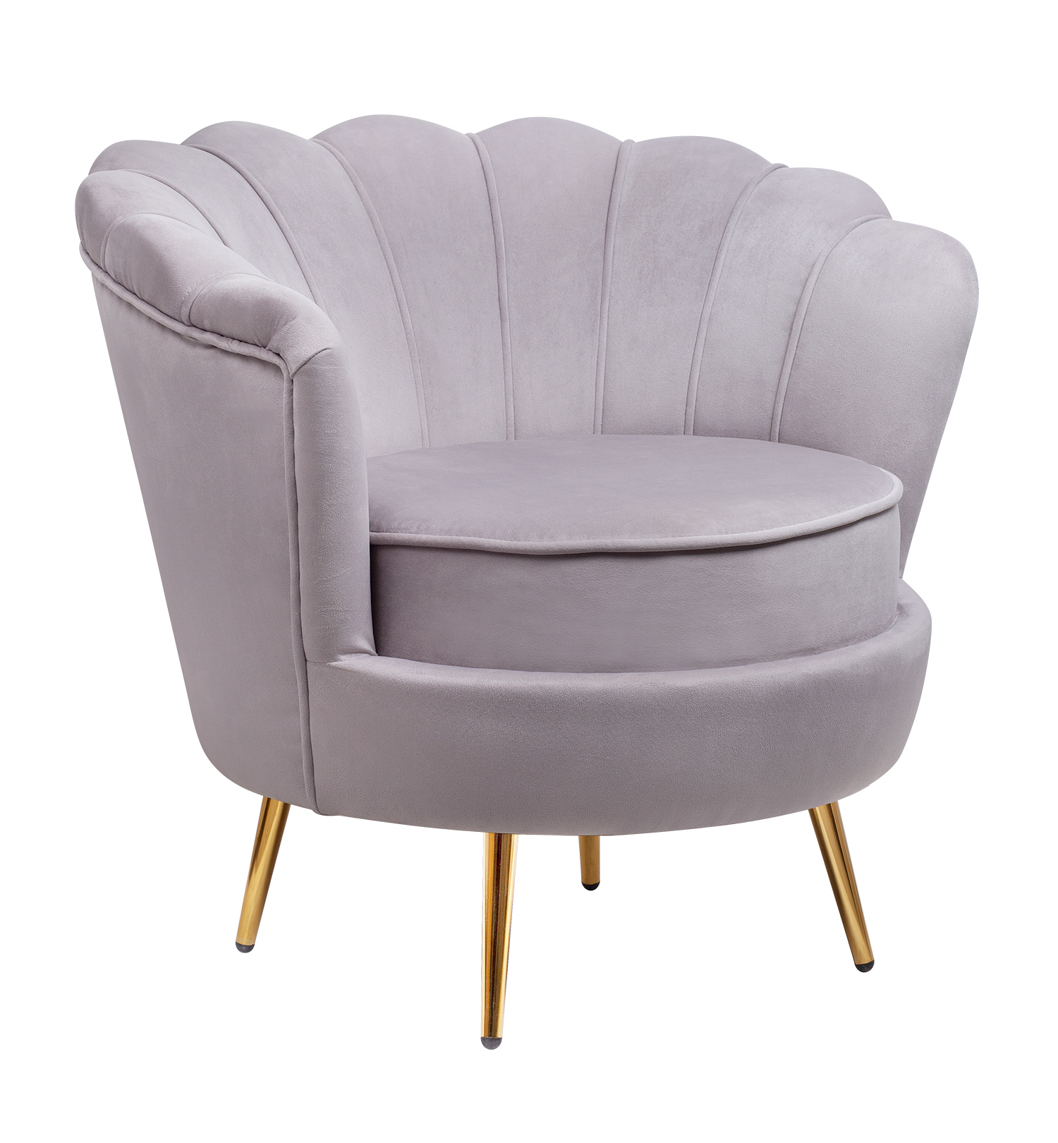 купить Низкое кресло ракушка Pearl Grey