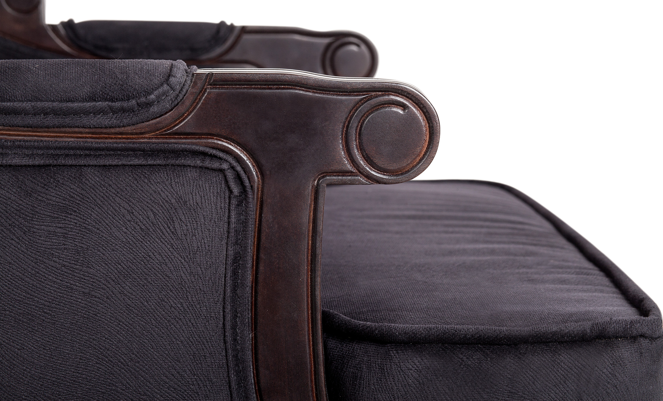 фото Двухместный дизайнерский диван Brody Double Black в Москве фото Двухместный дизайнерский диван Brody Double Black