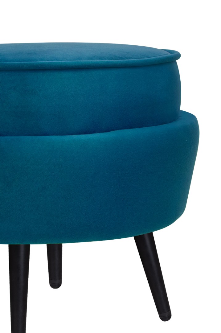 Пуф Pearl Adorn Marine на черных ножках в интернет-магазине в Москве Пуф Pearl Adorn Marine на черных ножках в интернет-магазине