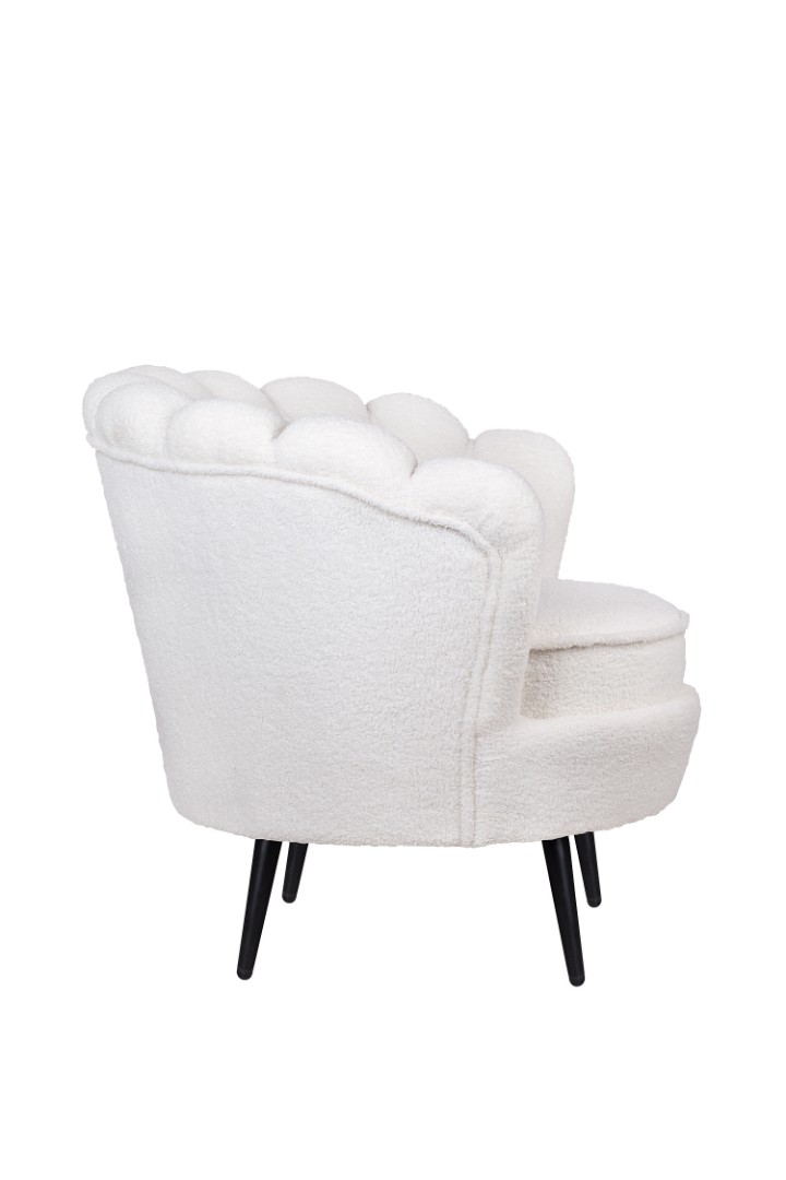 заказать Низкое кресло ракушка Pearl цвет белый на черных ножках в Москве заказать Низкое кресло ракушка Pearl цвет белый на черных ножках