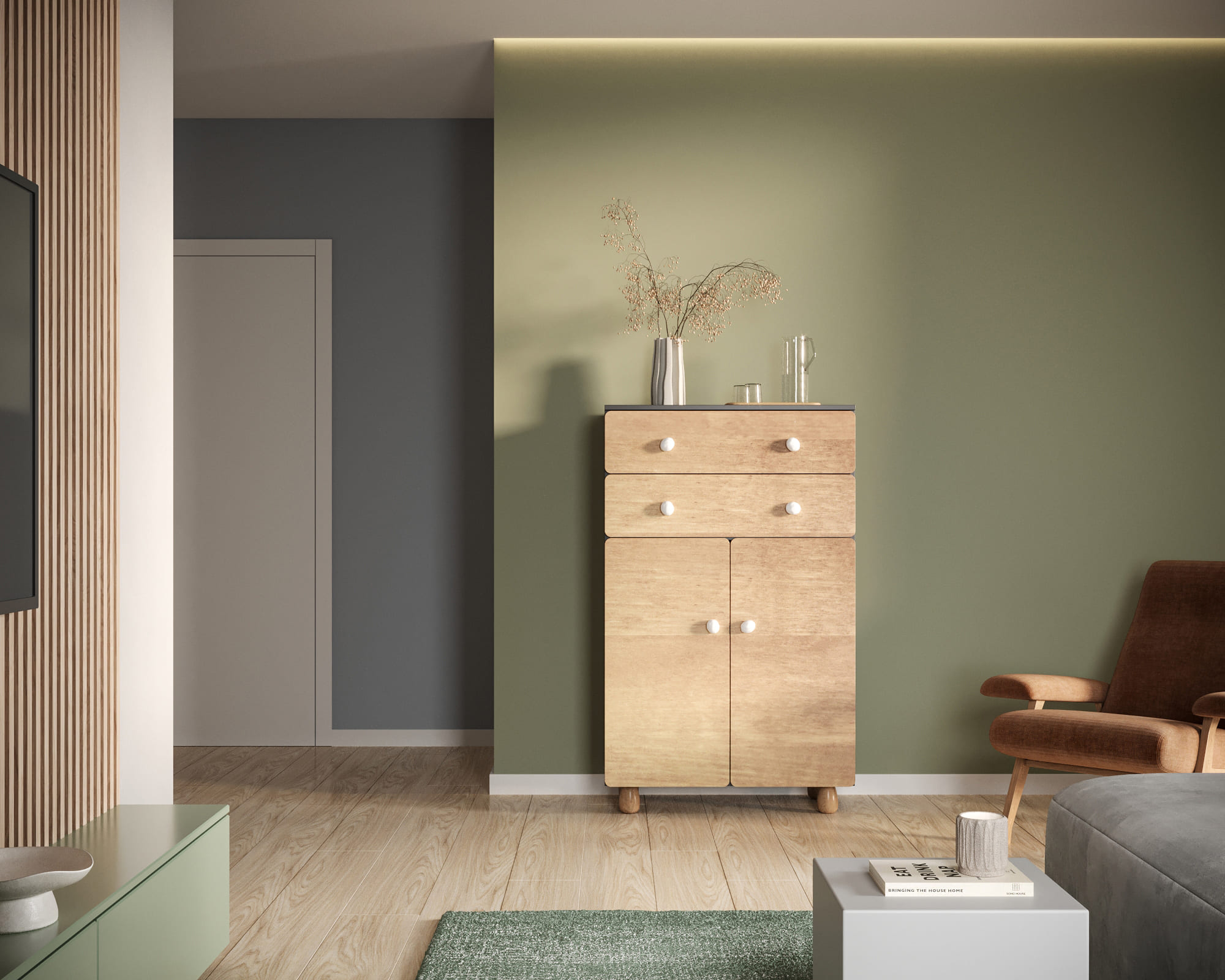 Комод с ящиками и дверками "Split" SP06 в интернет-магазине