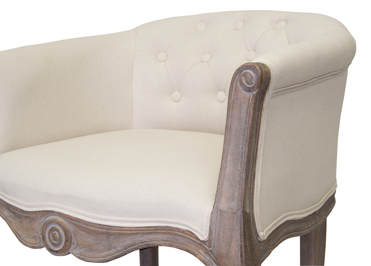 фото Низкое кресло ретро Kandy Beige