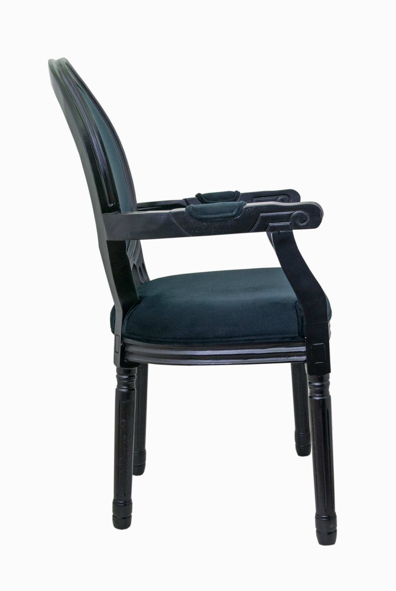 купить Мягкий стул с подлокотниками Volker Arm Black