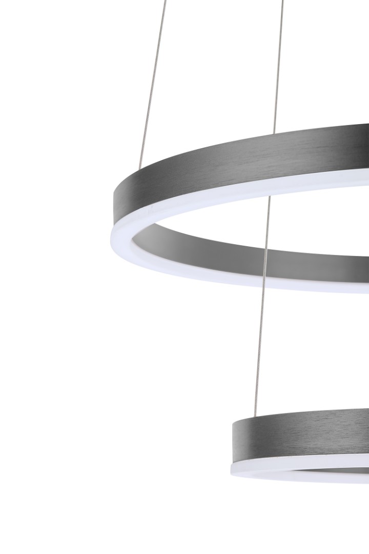 Люстра Orblaze 2 rings 1000 black в интерьере