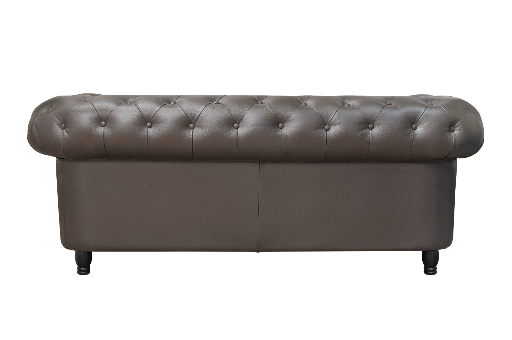Диван из коричневой кожи Chesterfield Brown Leather 2S в интернет-магазине