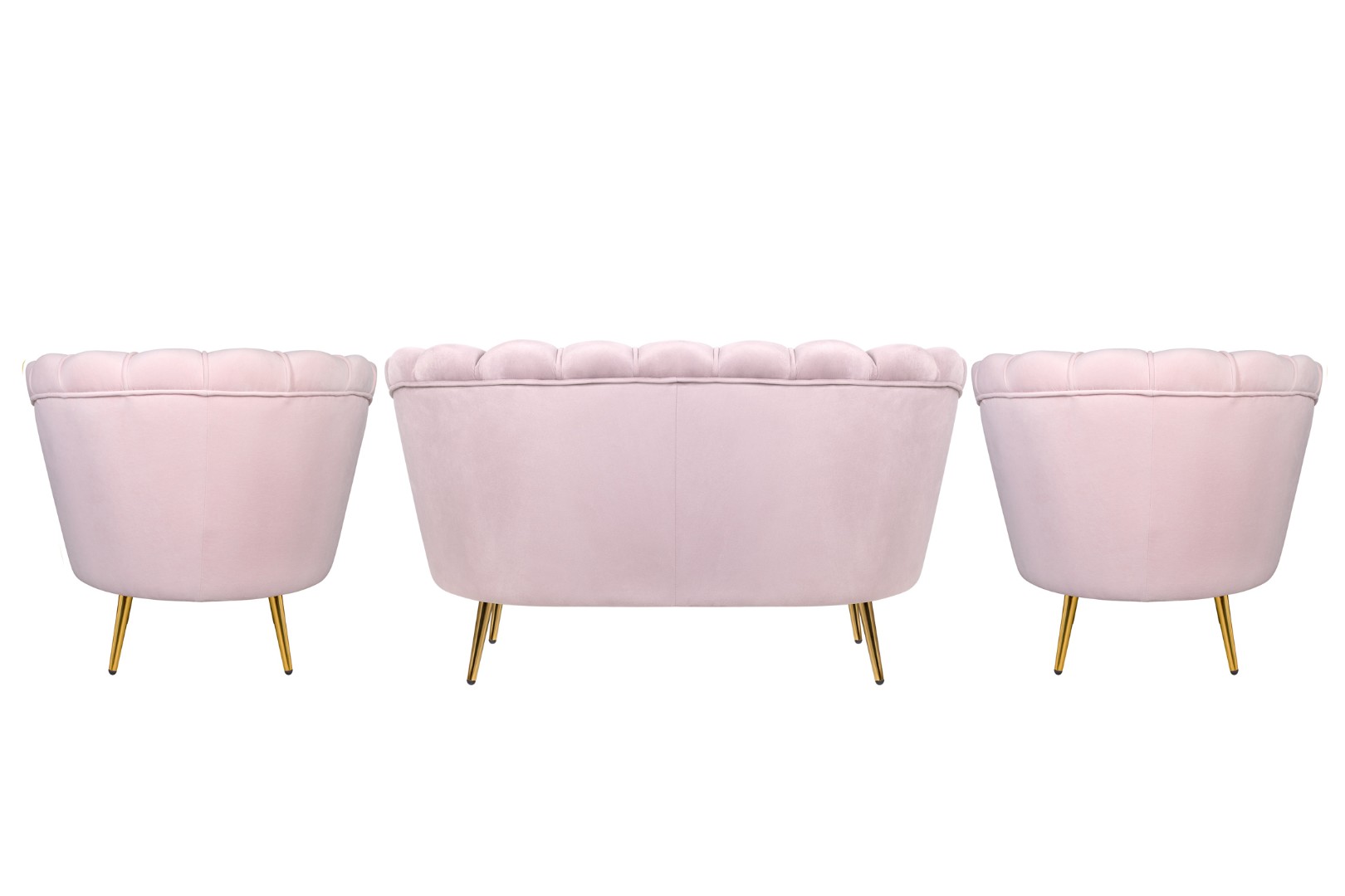заказать Комплект кресел и дивана ракушка Pearl Double Pink V2