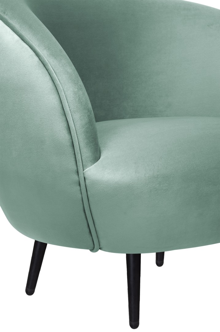 фото Мягкое кресло Small Benee Green на черных ножках в Москве фото Мягкое кресло Small Benee Green на черных ножках