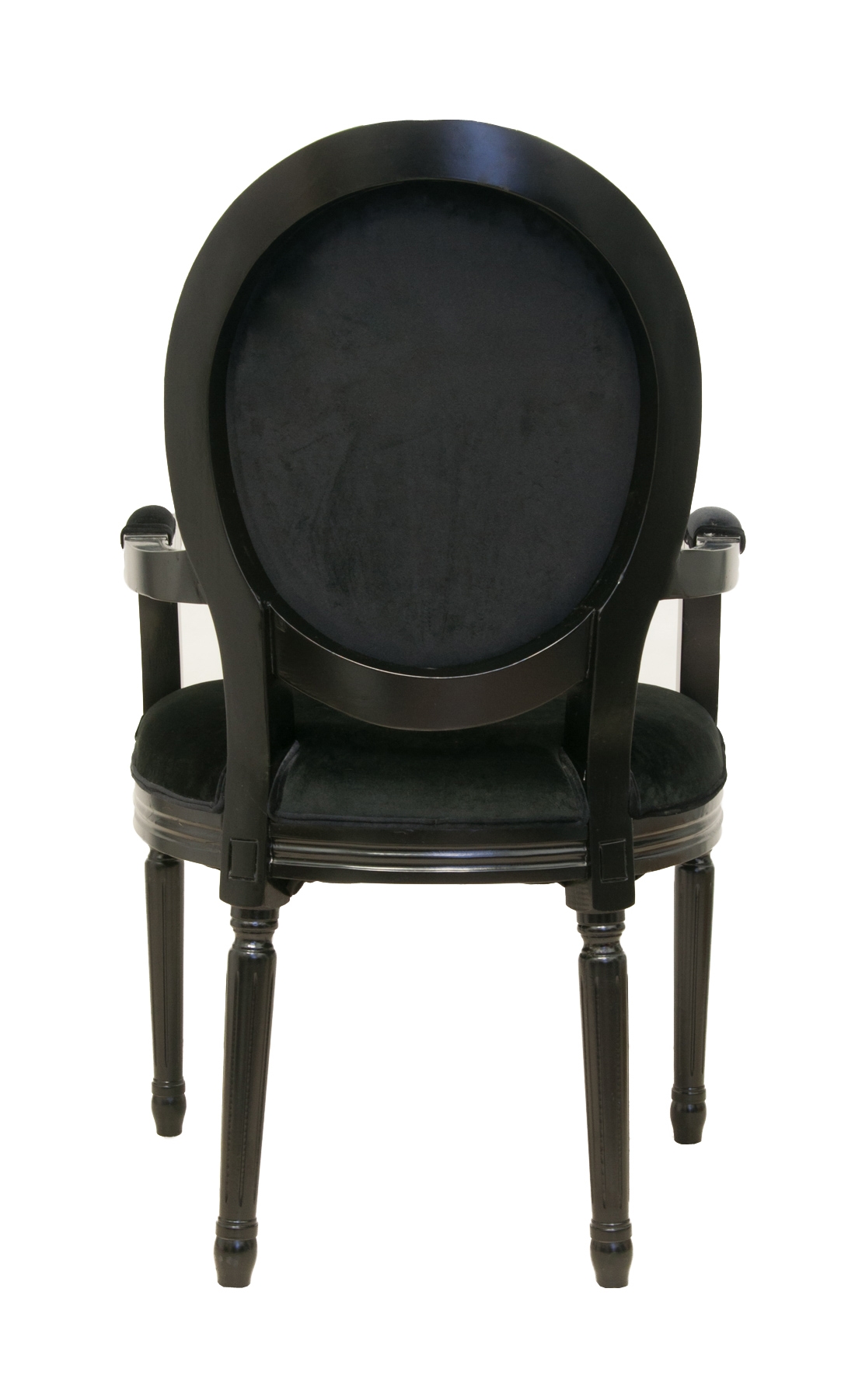 заказать Мягкий стул с подлокотниками Diella Black Velvet