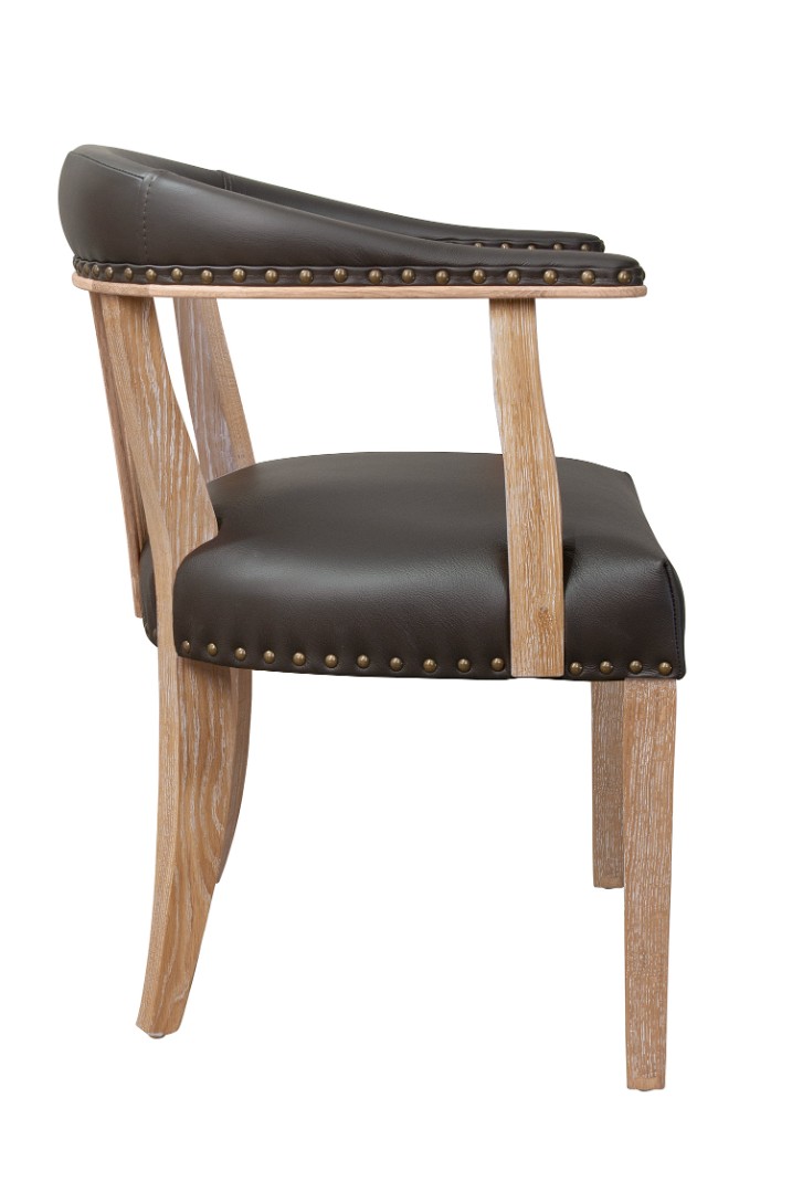 заказать Стул в стиле ретро Tanner Genuine Brown Leather