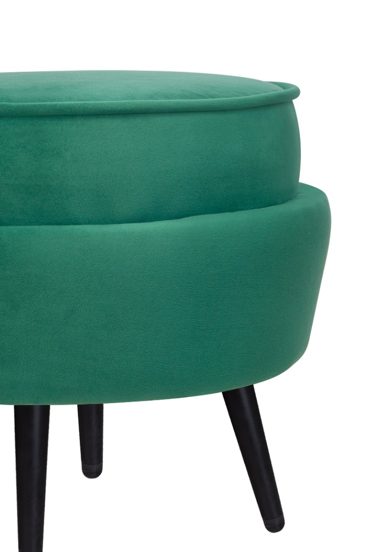 Пуф Pearl Adorn Green V2 на черных ножках в интернет-магазине в Москве Пуф Pearl Adorn Green V2 на черных ножках в интернет-магазине