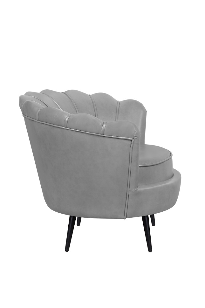 заказать Низкое кресло ракушка Pearl Grey V2 на черных ножках в Москве заказать Низкое кресло ракушка Pearl Grey V2 на черных ножках
