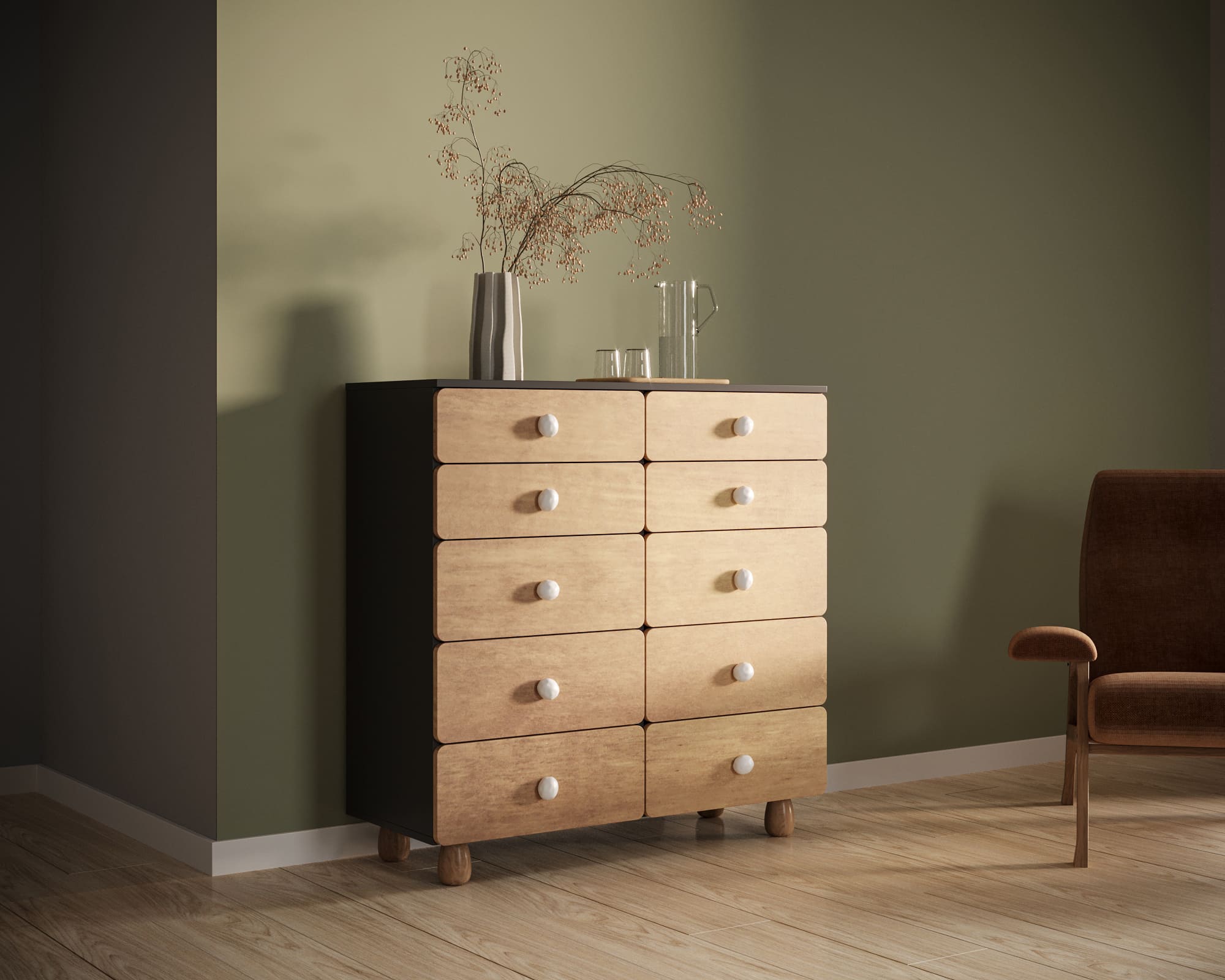 заказать Большой комод с ящиками "Split" SP18