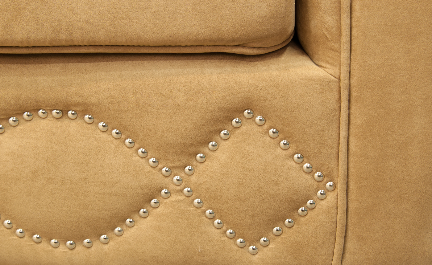 Прямой диван 3 места арт-деко Volte коричневый в интернет-магазине в Москве Прямой диван 3 места арт-деко Volte коричневый в интернет-магазине