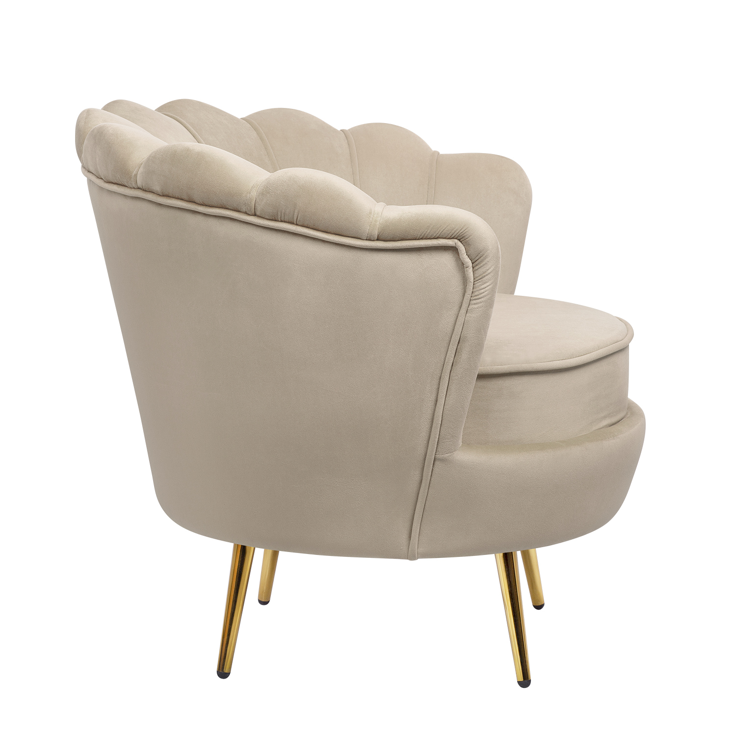 заказать Низкое кресло ракушка Pearl Taupe