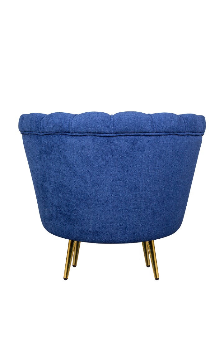 Низкое кресло ракушка Pearl синий в интернет-магазине в Москве Низкое кресло ракушка Pearl синий в интернет-магазине