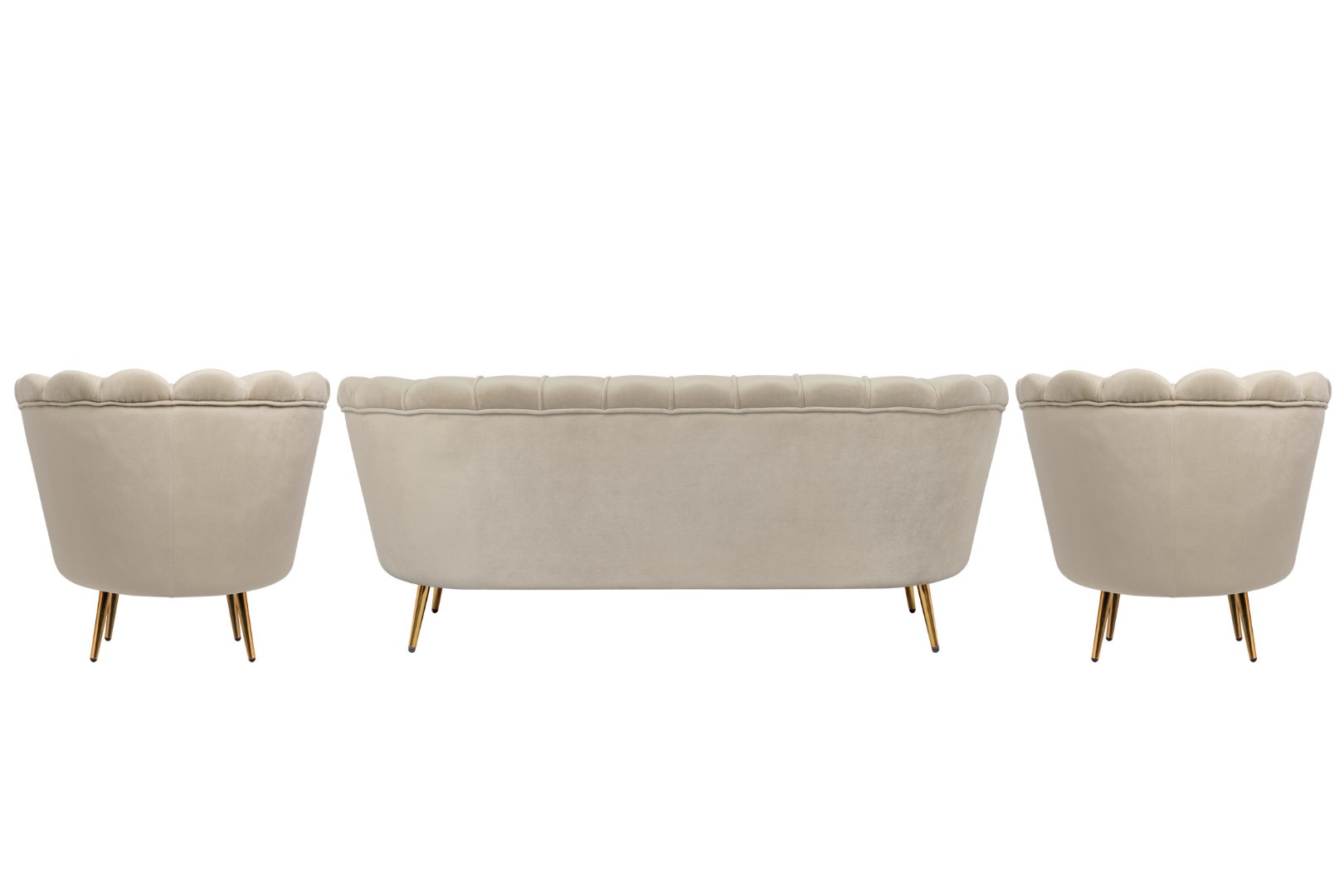 заказать Комплект кресел и дивана ракушка Pearl Triple Taupe