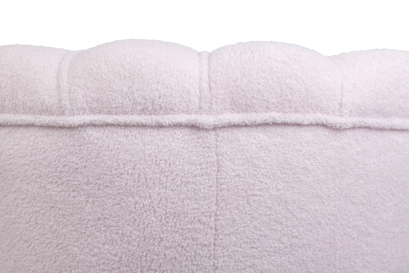 фото Низкое кресло ракушка Pearl Pink Boucle