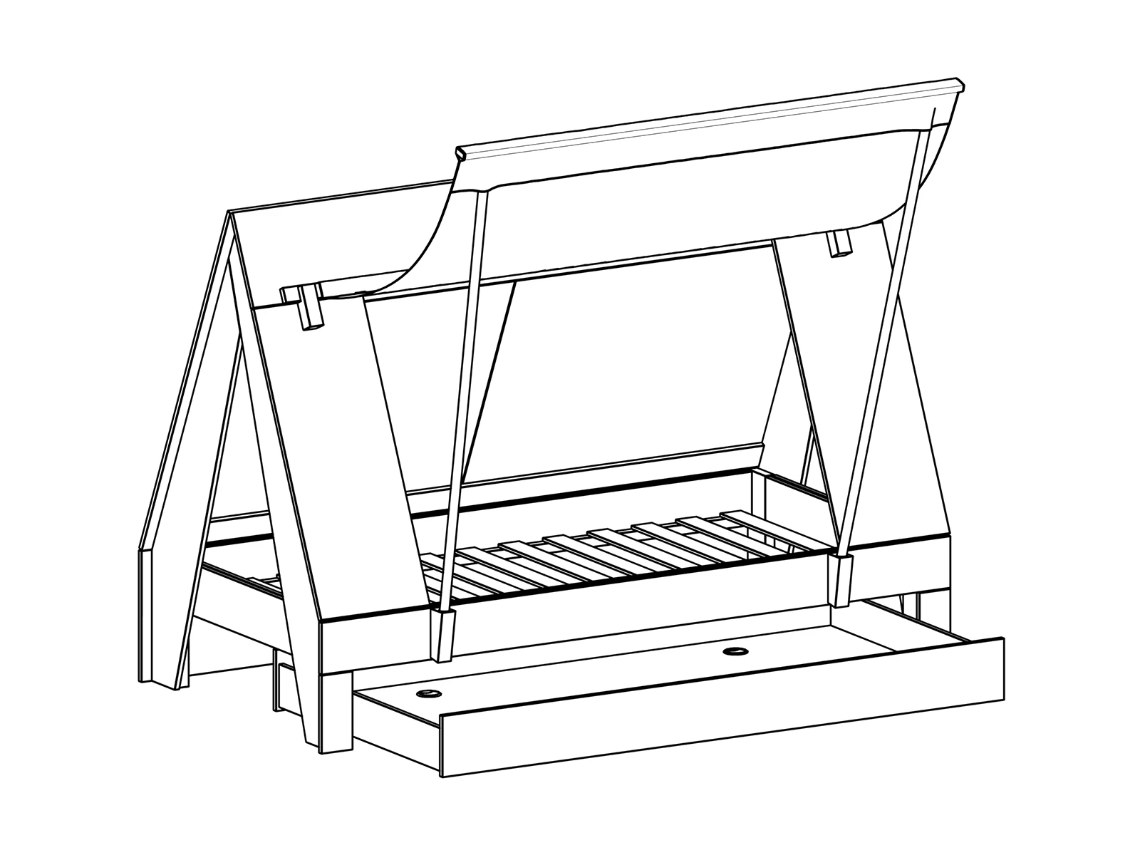 Кровать Campi в интернет-магазине в Москве Кровать Campi в интернет-магазине