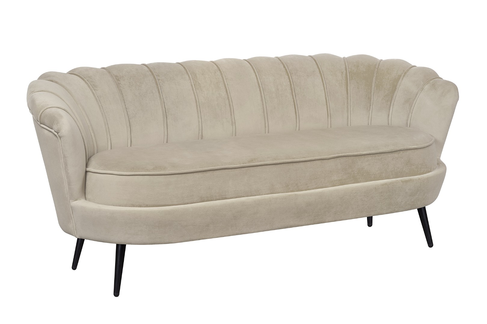 купить Диван ракушка для гостиниц Pearl Triple Taupe на черных ножках в Москве купить Диван ракушка для гостиниц Pearl Triple Taupe на черных ножках