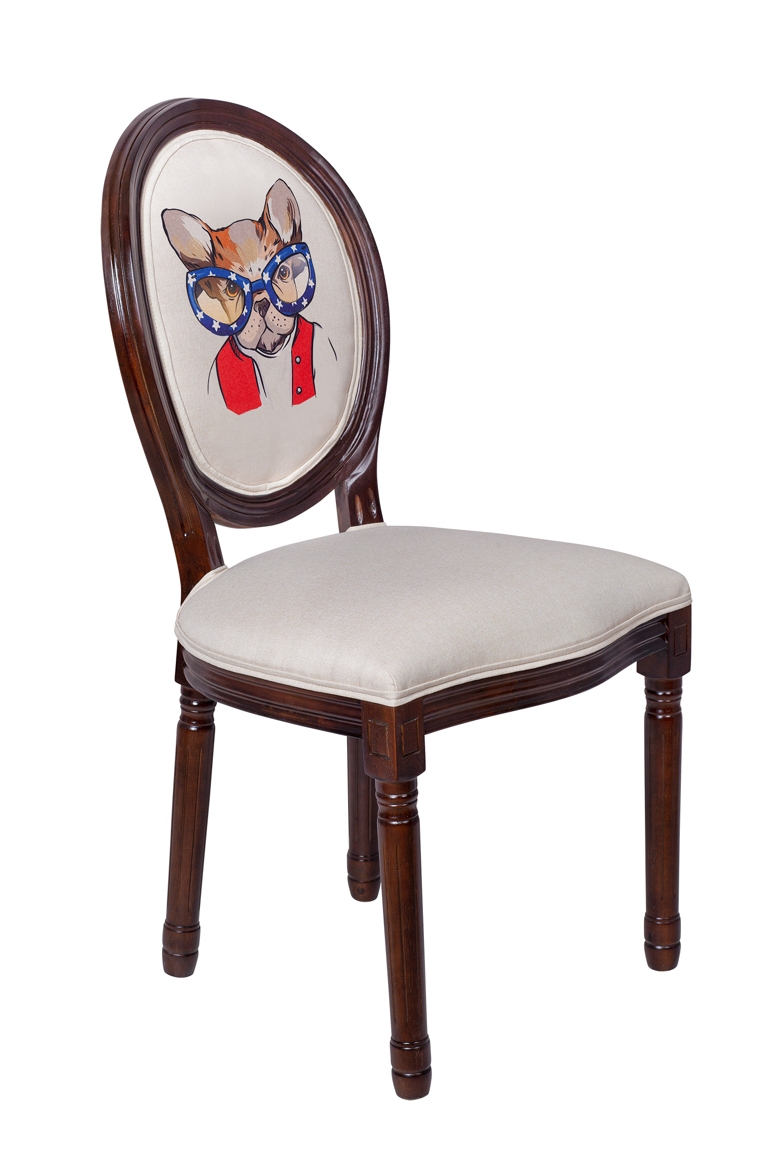 купить Стул Volker Bulldog Print в Москве купить Стул Volker Bulldog Print