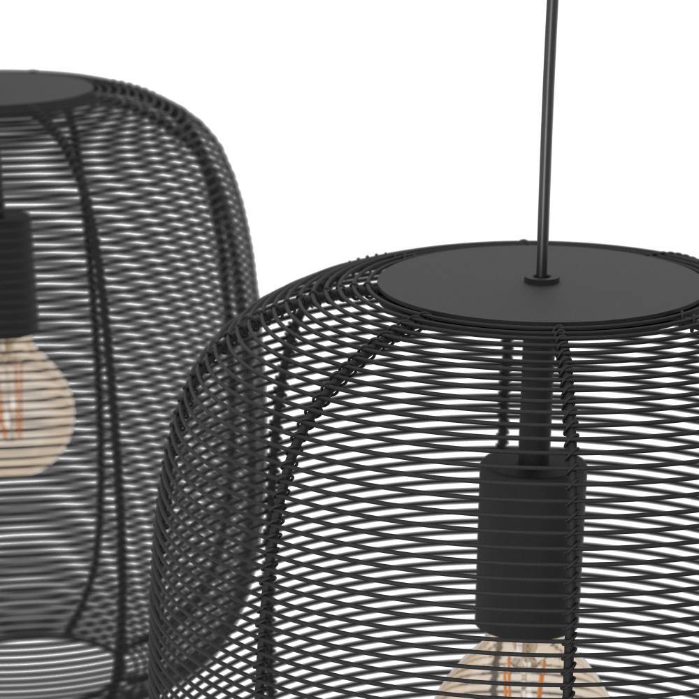 купить 43966 Люстра RINROE, 2X40W (E27), L900, B325, H1100, сталь, черный