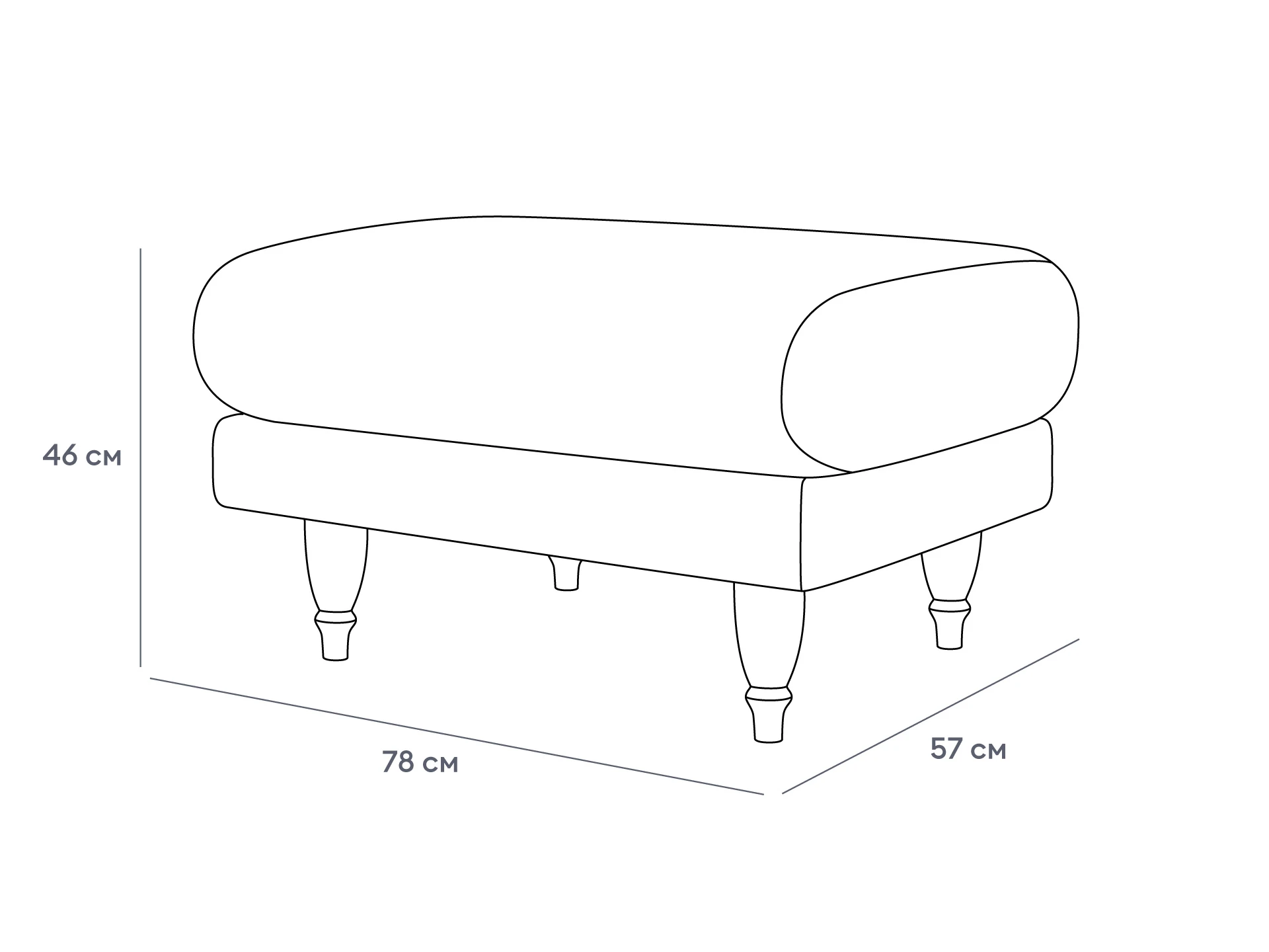 Пуф Italia в интерьере