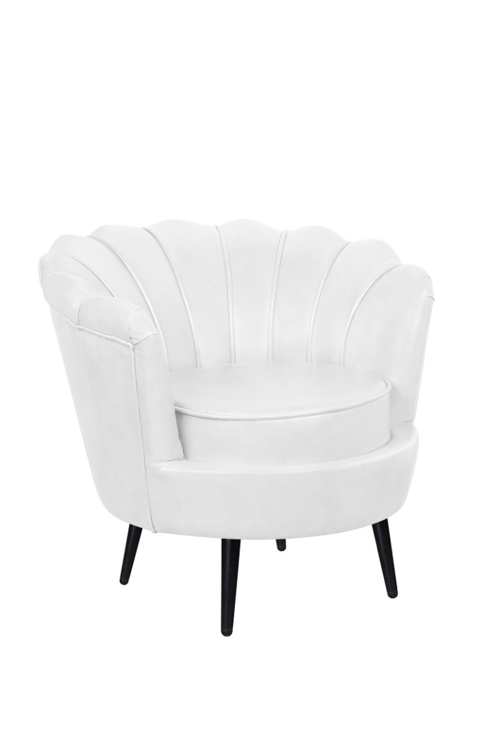 купить Низкое кресло ракушка Pearl White на черных ножках в Москве купить Низкое кресло ракушка Pearl White на черных ножках