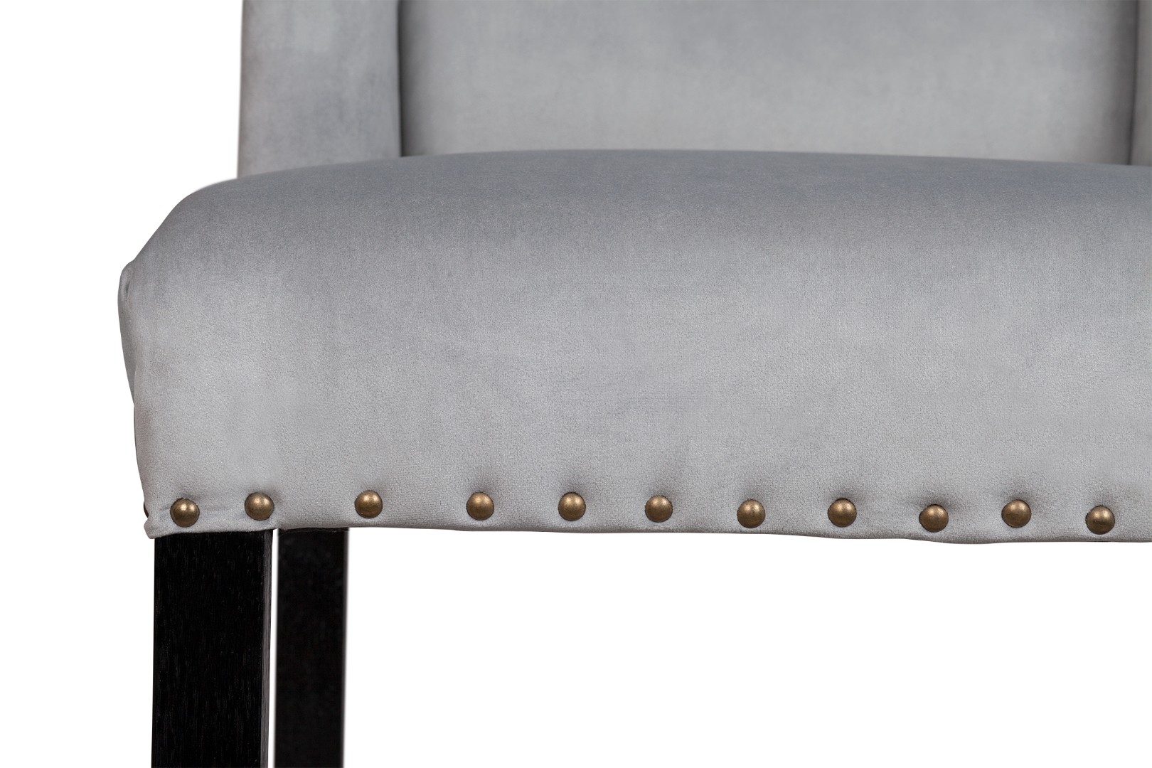 фото Дизайнерский барный стул Skipton Grey Velvet в интерьере