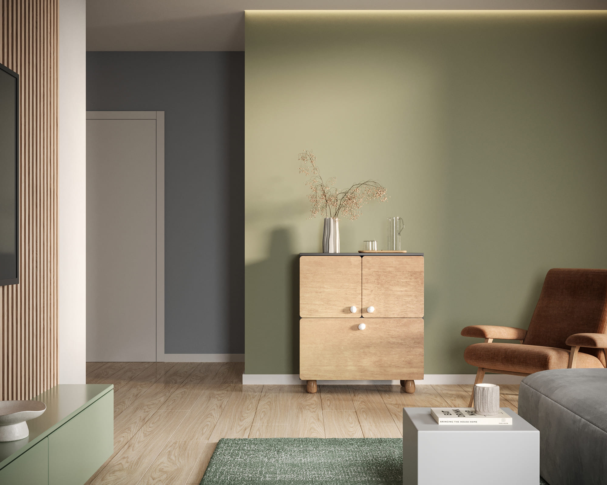 Комод с двумя дверками и ящиком "Split" SP03 в интернет-магазине