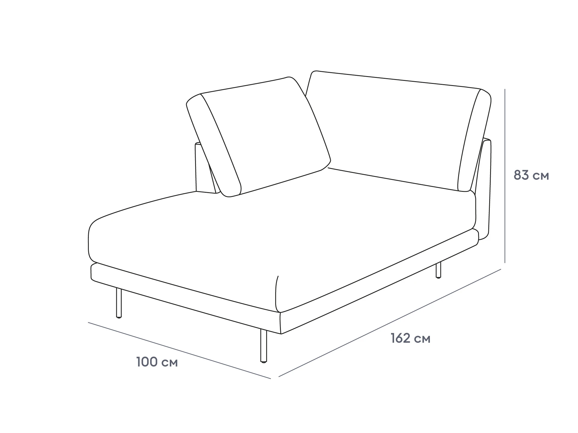 купить Оттоманка Ricadi левая в Москве купить Оттоманка Ricadi левая