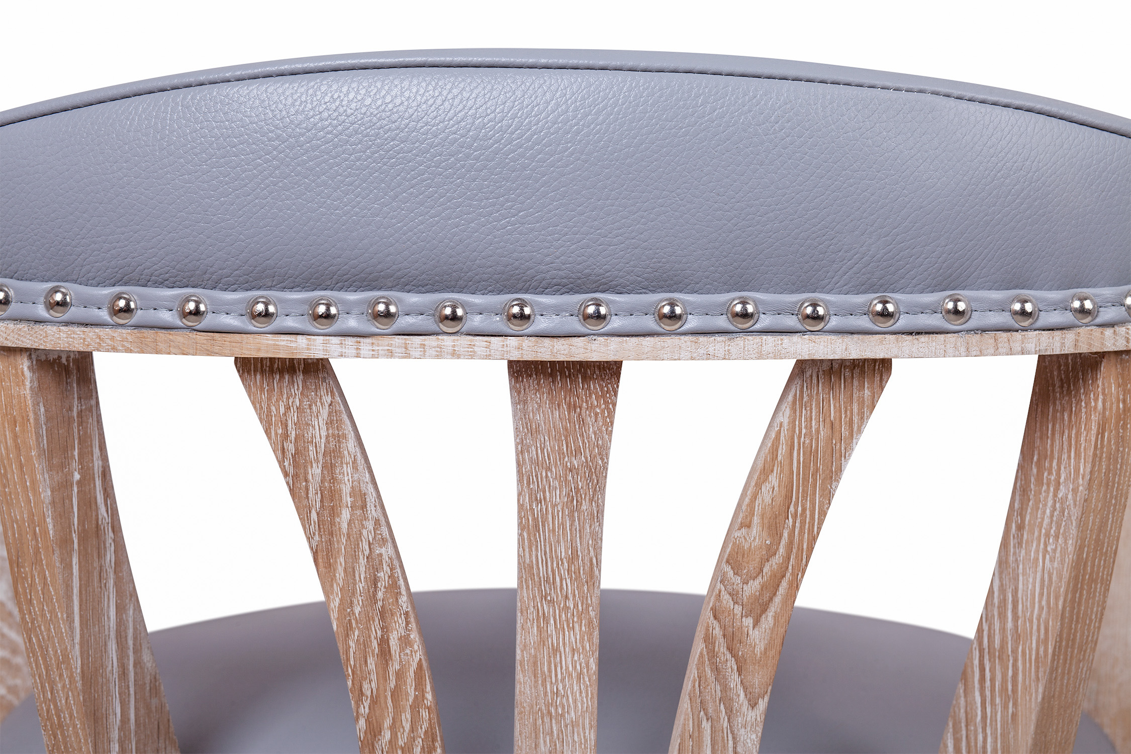 фото Мягкий стул с подлокотниками Tanner Gray Leather в Москве фото Мягкий стул с подлокотниками Tanner Gray Leather