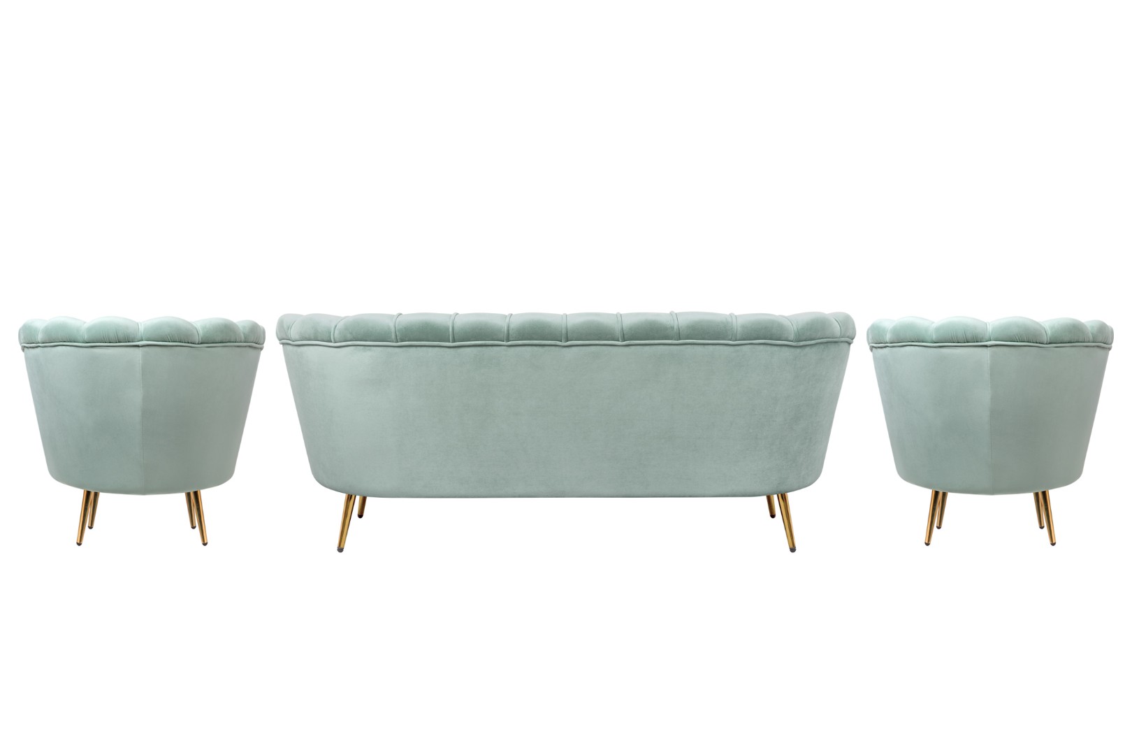 заказать Комплект кресел и дивана ракушка Pearl Triple Green